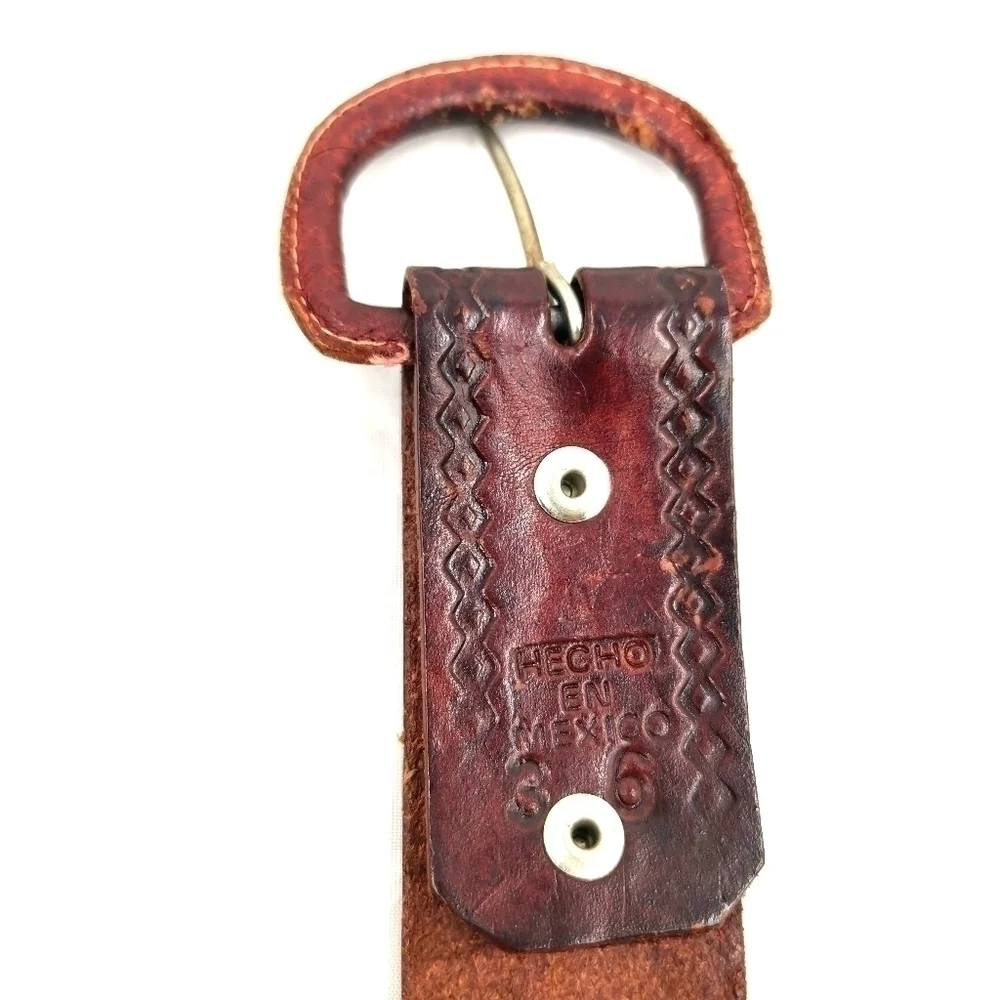 Unisex Vtg 36 Brown Western Equestrian Vibe Belt